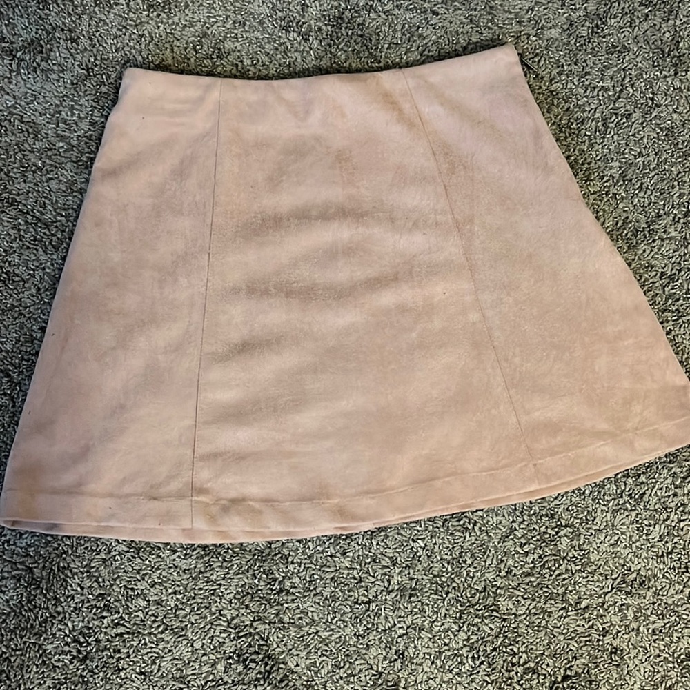 light pink skirt